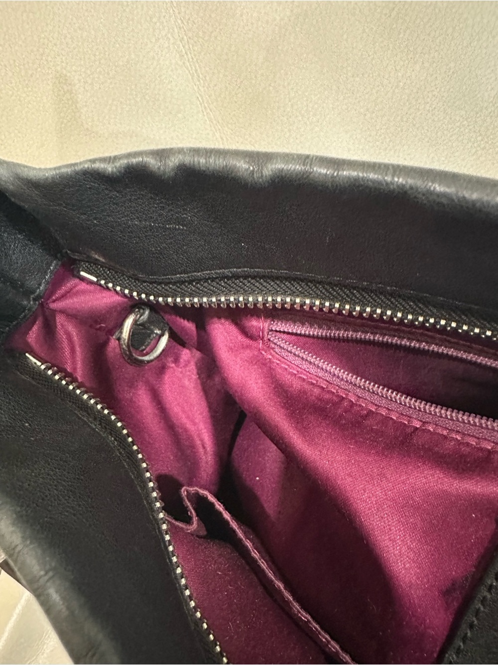 Vintage Coach Carly Black Leather Hobo Shoulder Bag. - Picture 12 of 16